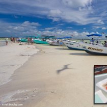 Pausa y ceviche en el Rio de Cabo Catoche